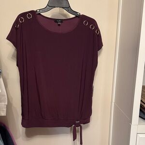 NWT AUW Deep Purple Blouse